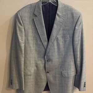 JACK VICTOR for MARK SHALE men’s wool silk blazer jacket mini houndstooth 46L